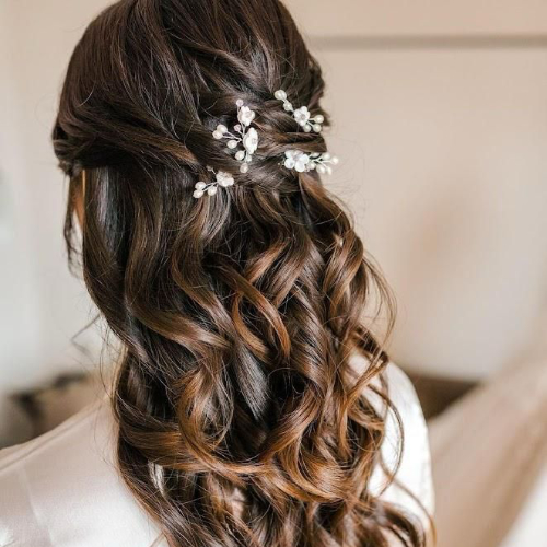 An example of our hair styling service for weddings