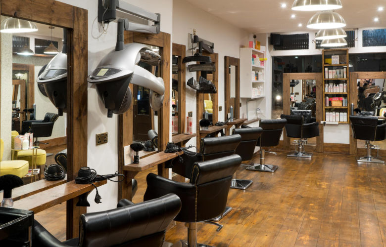Hairdresser working