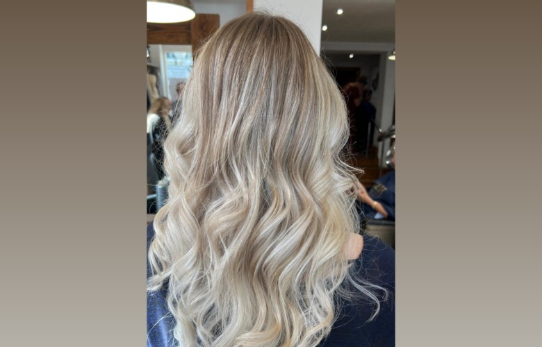 A woman's hair after colouring