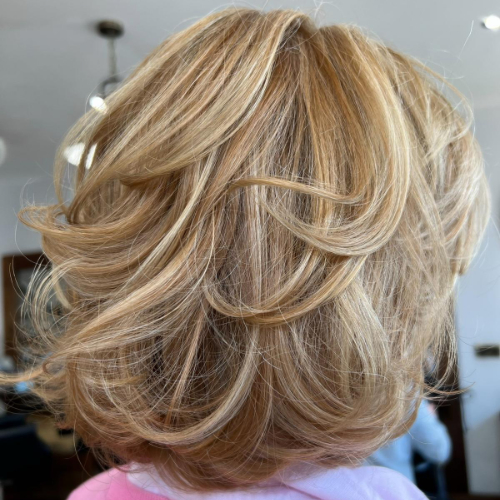 An example of our hair styling service