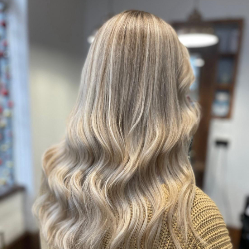 An example of our hair colouring service
